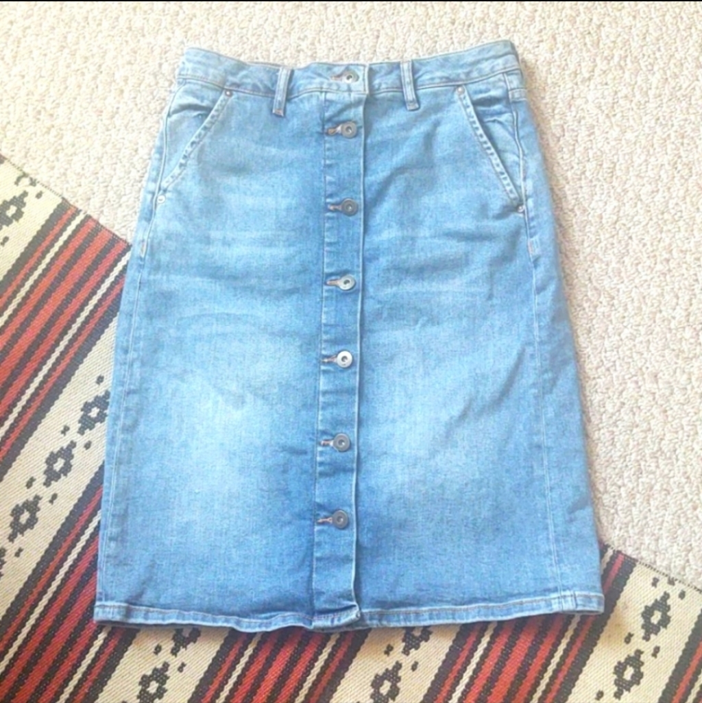 Euc-Pilcro & The Letterpress-Denim-Skirt